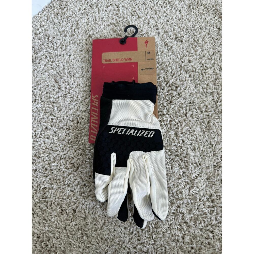 NWT Specialized Women’s Cycling Glove Long Finger Trail Shield - Size M White